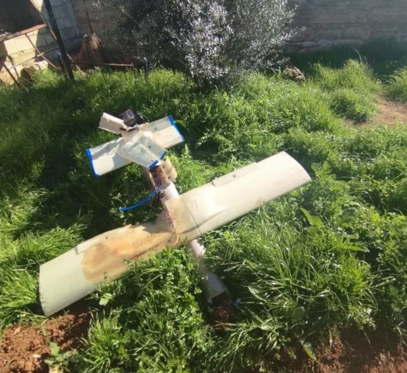 Dron derribado por ejército de Siria.