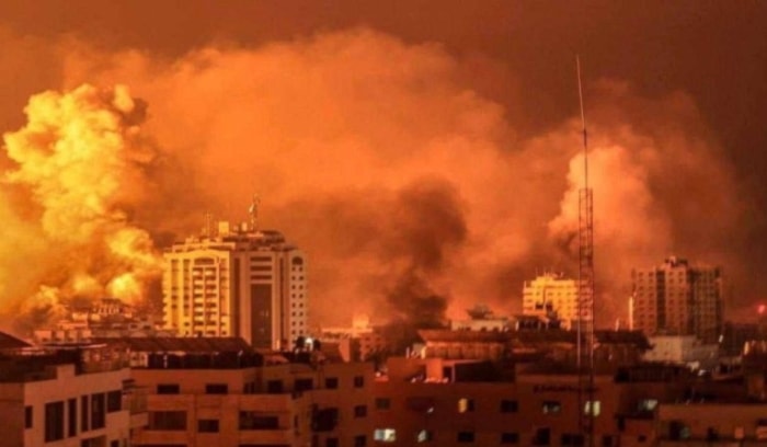 El régimen israelí bombardeo varias zonas de la Franja de Gaza. 