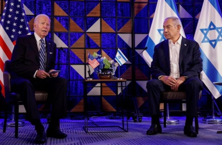 Presidente de Estados Unidos, Joe Biden, y primer ministro, Benjamín Netanyahu.