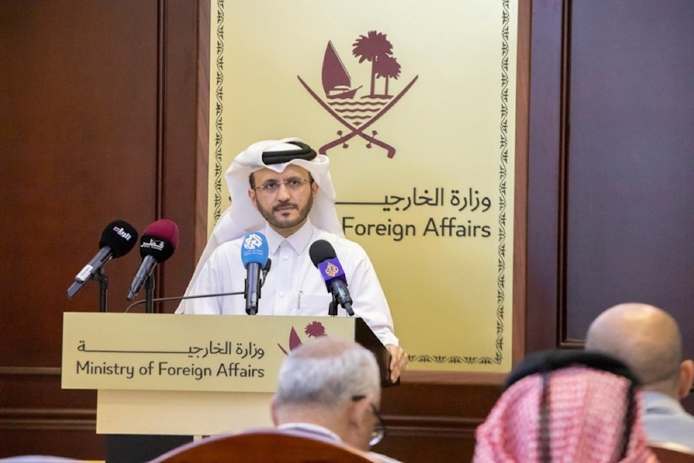 El portavoz del Ministerio de Relaciones Exteriores de Qatar, Majid Al-Ansari.