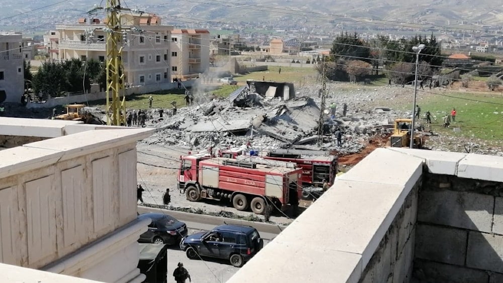 Aviones israelíes bombardean edificaciones civiles en el suir de Líbano.