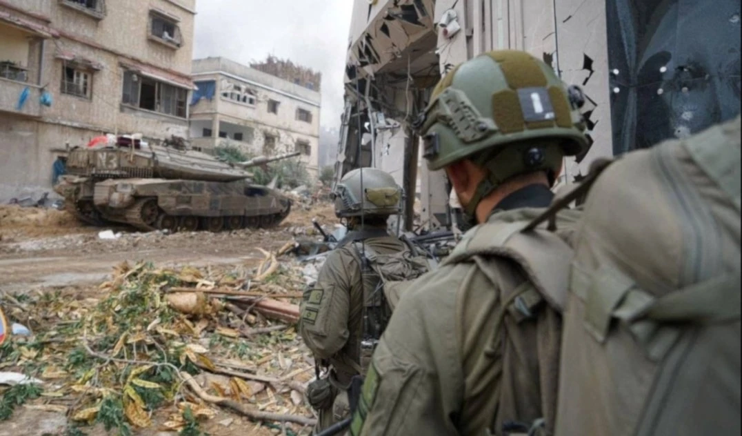 Fuerzas israelíes al sur de la Franja de Gaza.