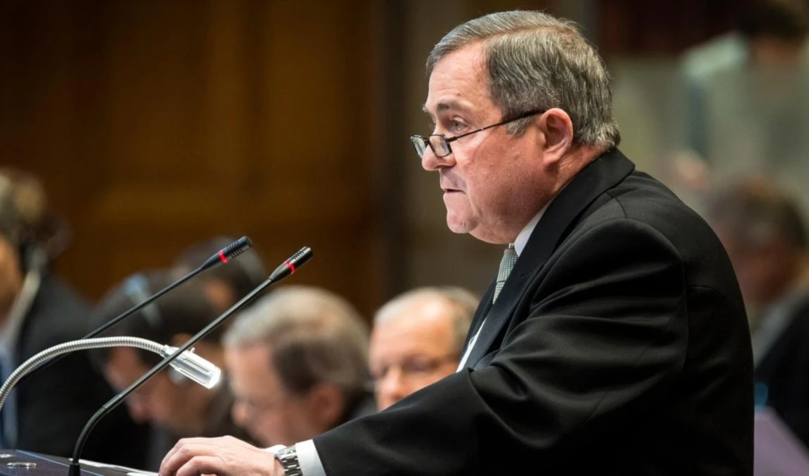 El representante de Nicaragua ante la Corte Internacional de Justicia (CIJ), Carlos Argüello.