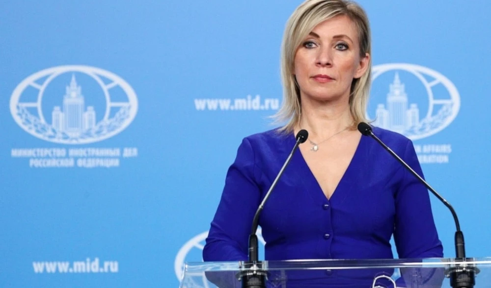 La portavoz del ministerio de Relaciones Exteriores de Rusia, Maria Zakharova.