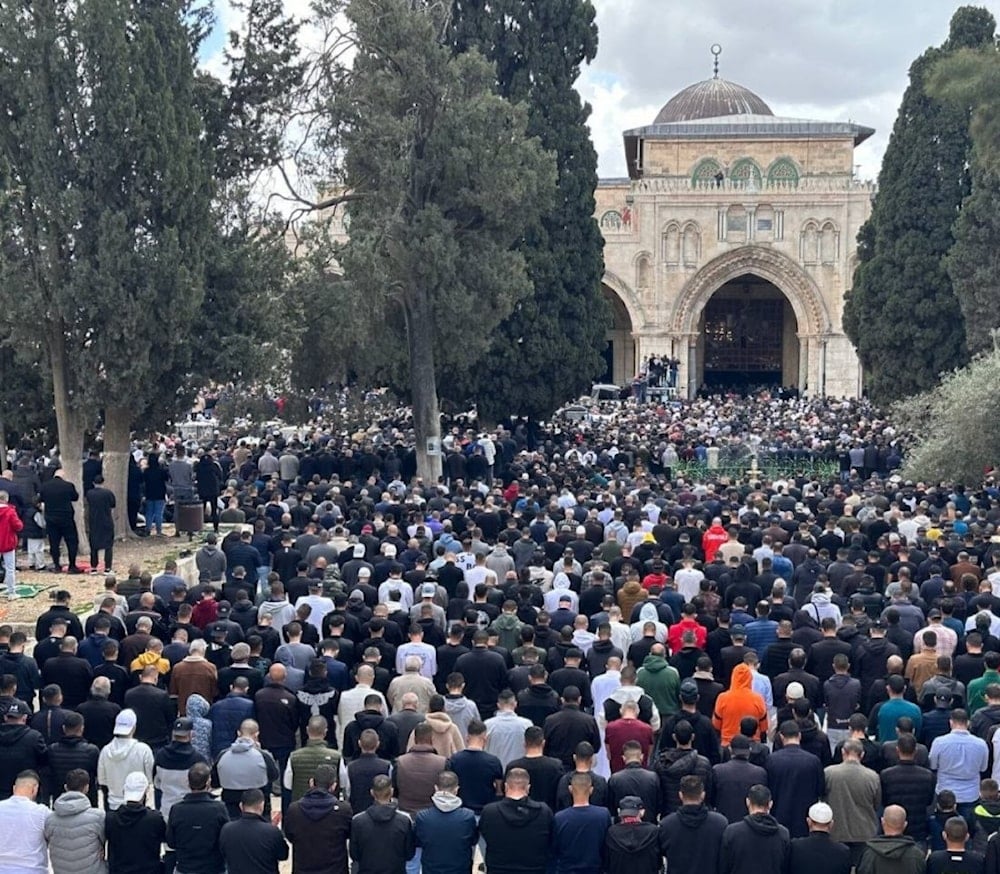 Primera oración del viernes por el mes de Ramadán en la mezquita de Al-Aqsa.