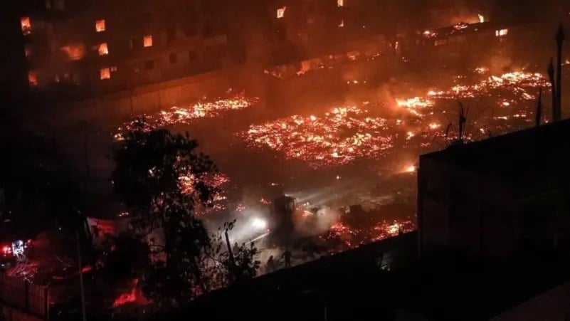 Incendio destruyó histórico estudio de cine en Egipto. Foto: AFP.