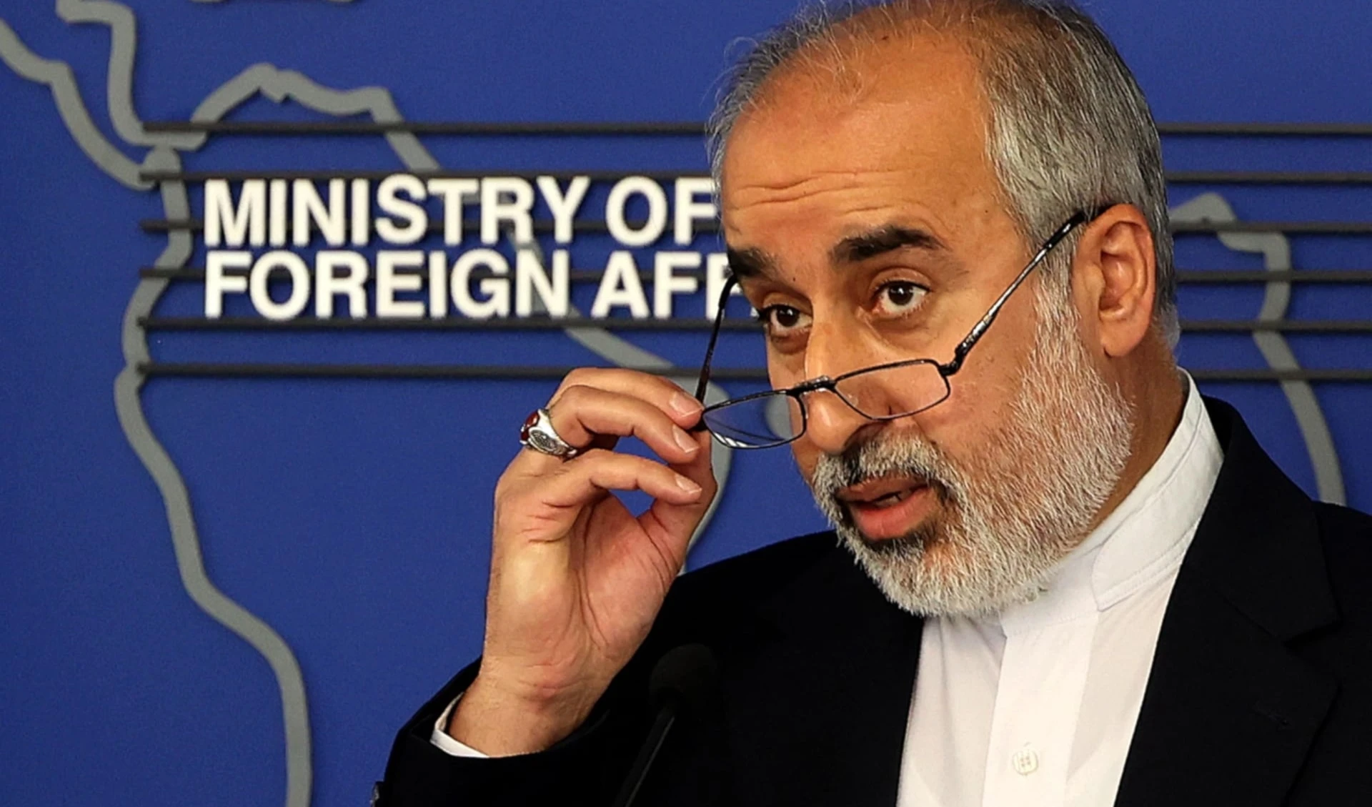 El portavoz del ministerio de Relaciones Exteriores de Irán, Nasser Kanaani.