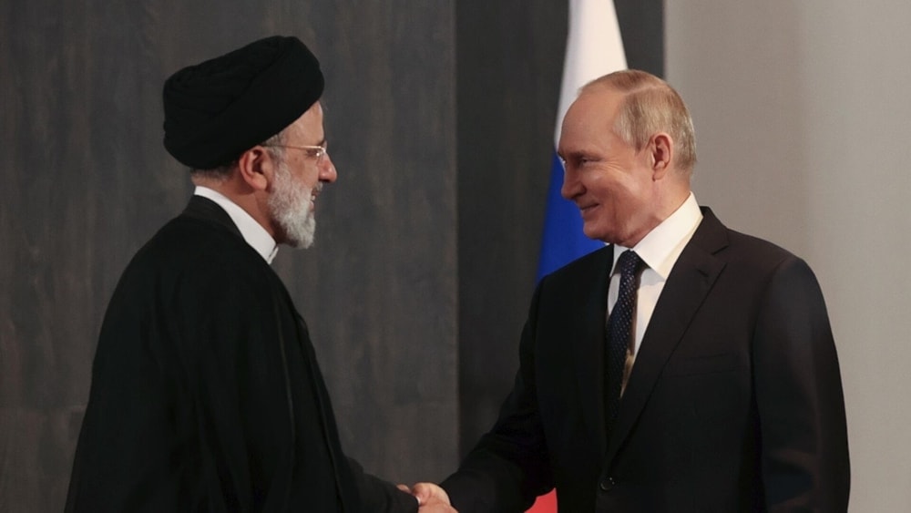 Encuentro entre el presidente de Irán, Ebrahim Raisi, y su homólogo de Rusia, Vladimir Putin.