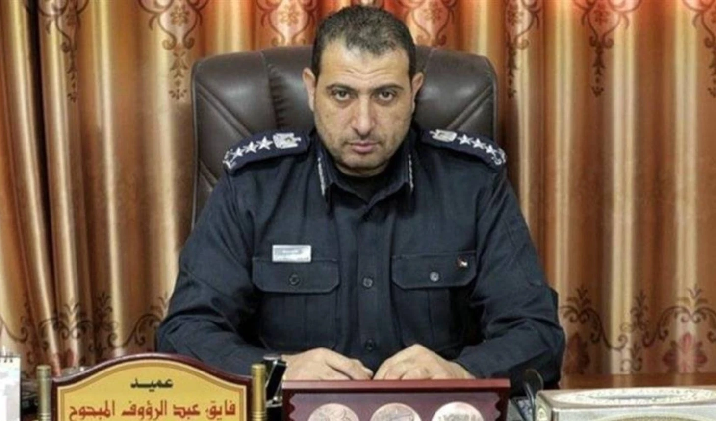 Responsable de asegurar la distribución de las ayudas humanitarias, el comandante Fayeq Al-Mabhouh.