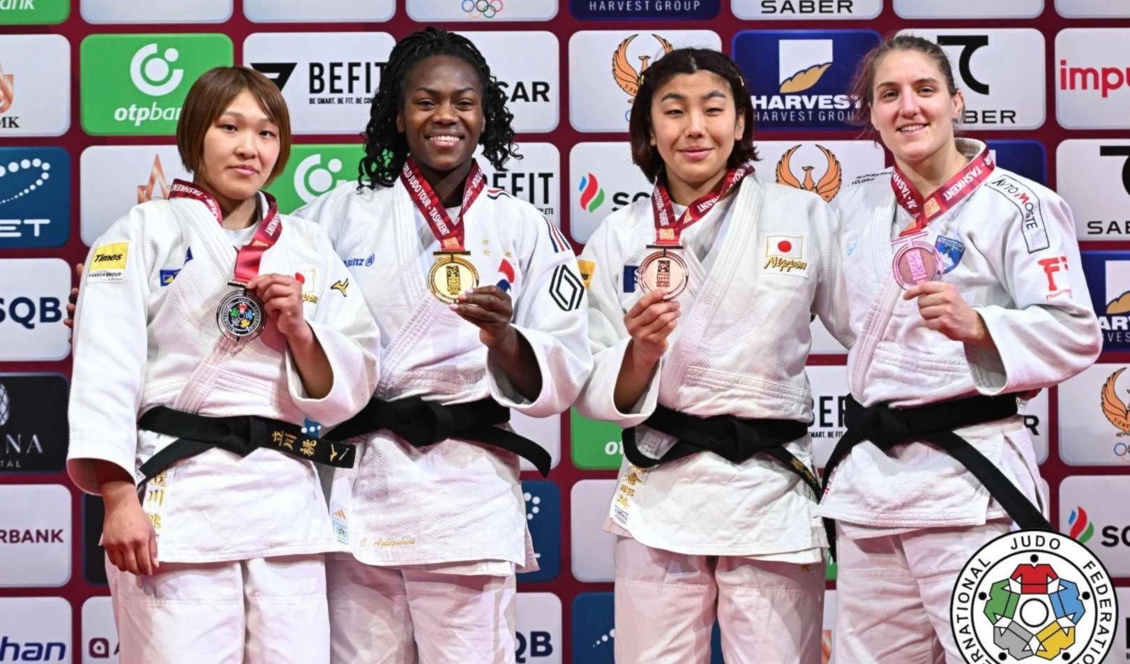 Francesa Agbegnenou conquista décimo oro en Grand Slam de judo. Francesa Agbegnenou conquista décimo oro en Grand Slam de judo.