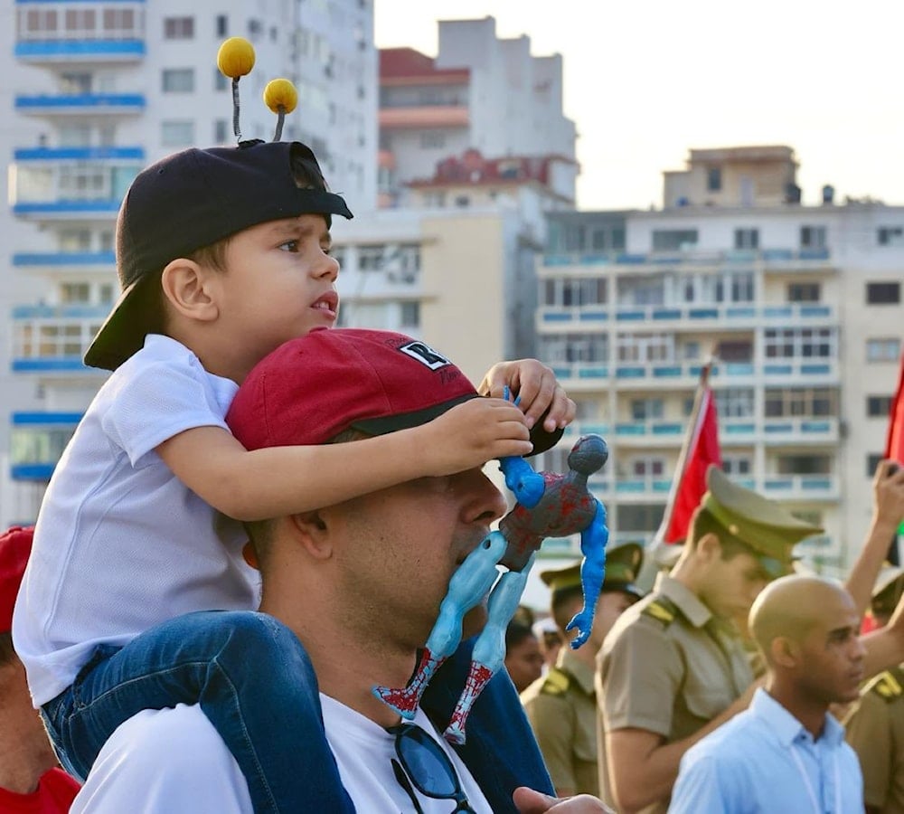 Cuba marcha con el corazón por Palestina