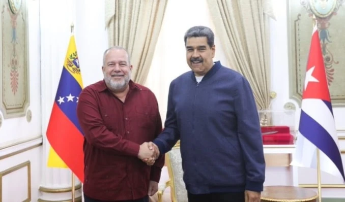 Primer ministro de Cuba llega a Venezuela en visita de trabajo