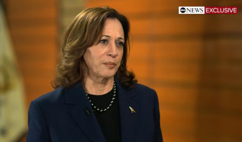 La vicepresidenta de Estados Unidos, Kamala Harris, ofreció una entrevista a la red ABC News.