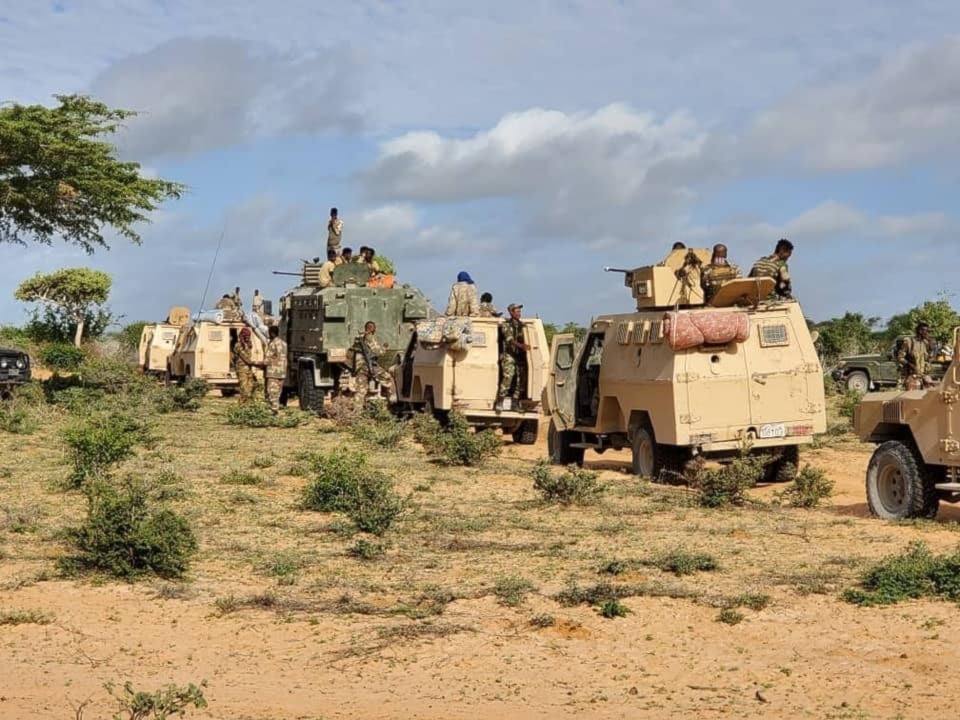 Fuerzas del ejército de Somalia.