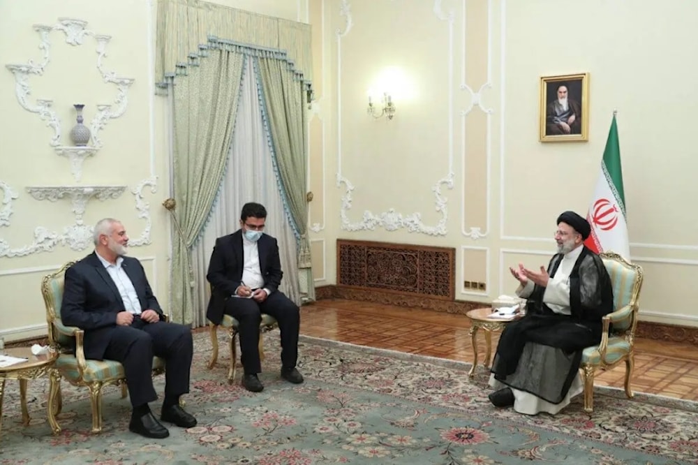 El presidente de Irán, Ebrahim Raisi, recibió al jefe del Buró Político del movimiento de resistencia palestino Hamas, Ismail Haniyeh.