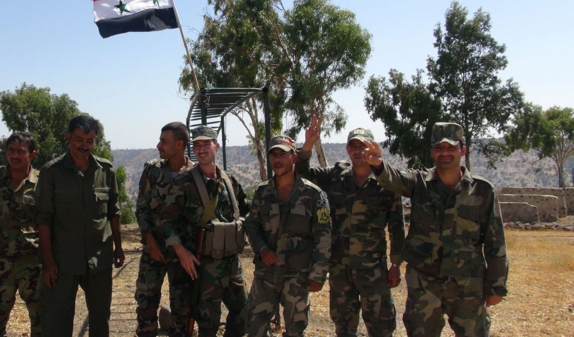 Soldados del ejército sirio.