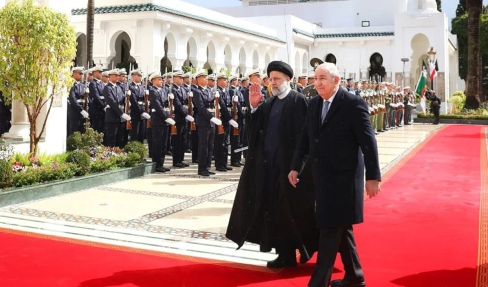 Encuentro bilateral entre los presidentes de Argelia e Irán.