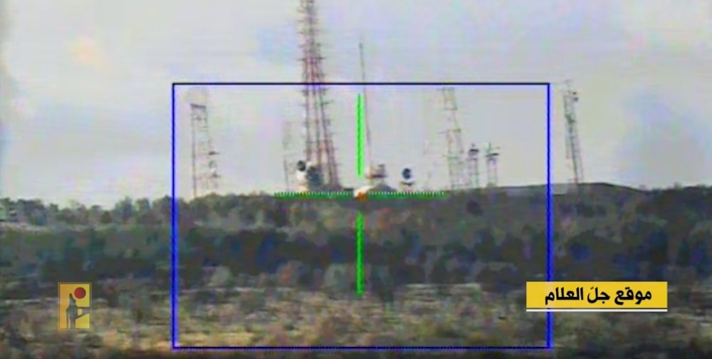 Sitio militar israelí en la localidad de Jal al-Alam.