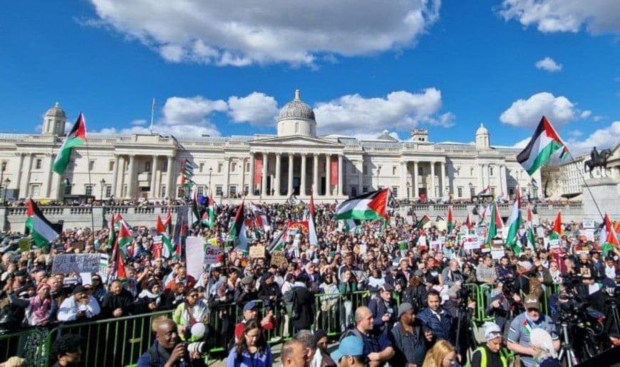 Manifestaciones en capitales europeas por el Día de la Tierra y Gaza