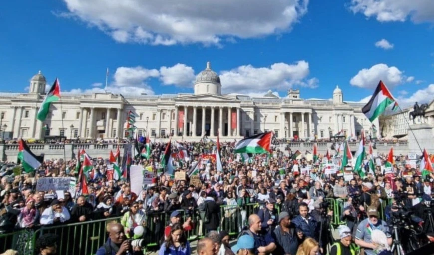 Manifestaciones en capitales europeas por el Día de la Tierra y Gaza