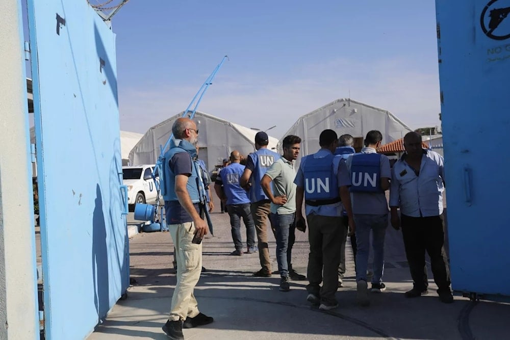 Empleados de la Agencia de Naciones Unidas para los Refugiados de Palestina.