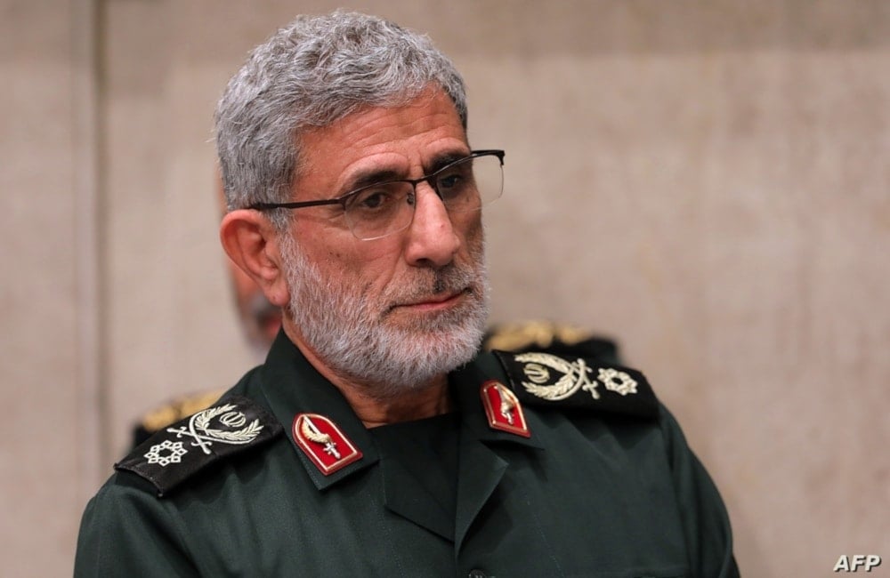 El comandante de la Fuerza Quds de la Guardia Revolucionaria de Irán, general de brigada Ismail Qaani.