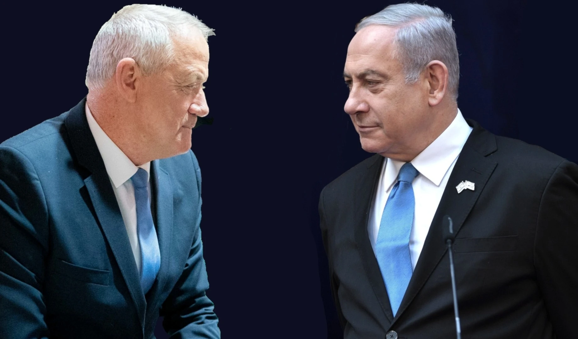 Netanyahu y Gantz ya protagonizan varios capítulos de sus marcadas diferencias.
