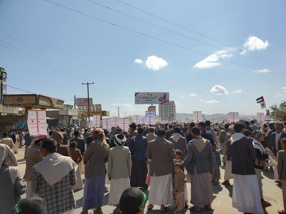 Pueblo de Yemen reafirma su apoyo a Palestina.