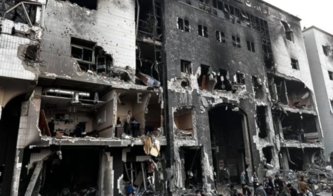 la ideología sionista criminal continúa llevando a cabo operaciones de genocidio en la Franja de Gaza.