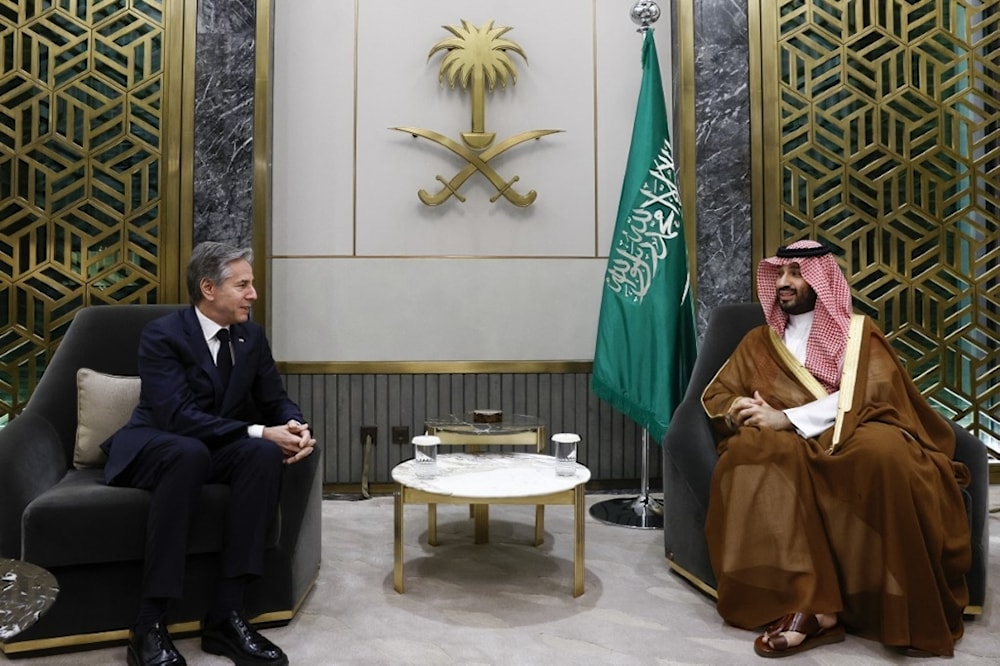 El príncipe heredero de Arabia Saudita, Mohammad bin Salman,recibe al secretario de Estado, Antony Blinken.