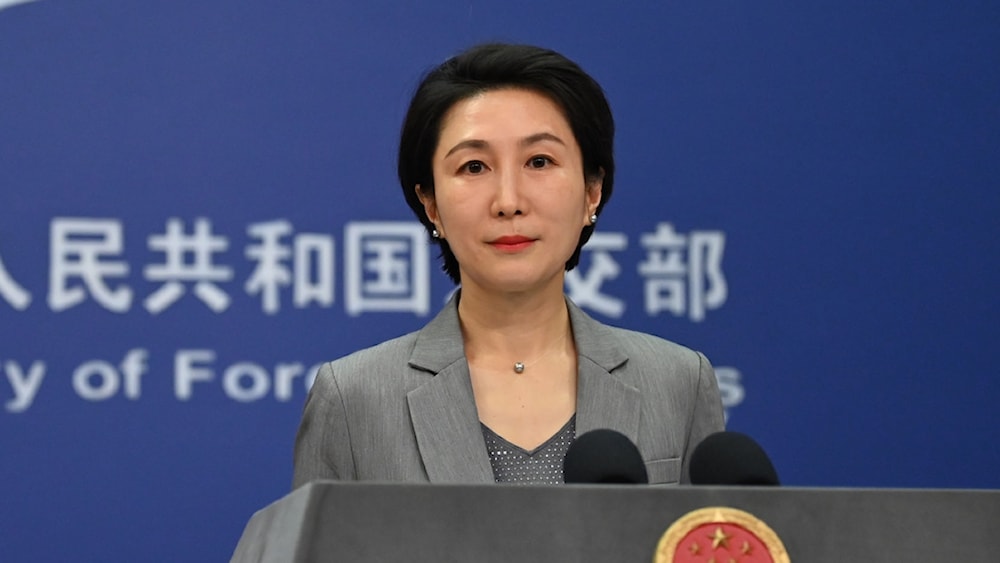 La portavoz del Ministerio de Exteriores de China, Mao Ning.