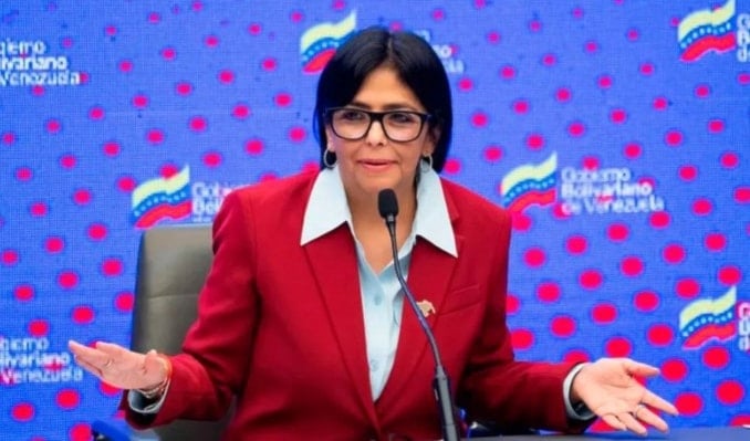 La vicepresidenta ejecutiva de Venezuela, Delcy Rodríguez, denunció alGobierno de Guyana por adquirir un patrullero oceánico.