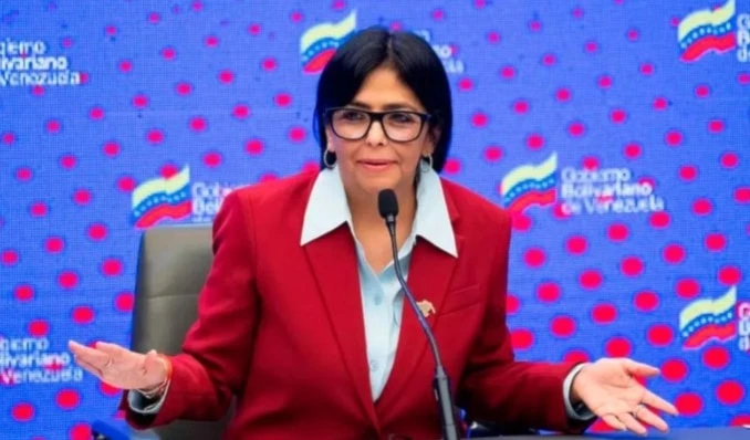 La vicepresidenta ejecutiva de Venezuela, Delcy Rodríguez, denunció alGobierno de Guyana por adquirir un patrullero oceánico. La vicepresidenta ejecutiva de Venezuela, Delcy Rodríguez, denunció alGobierno de Guyana por adquirir un patrullero oceánico.