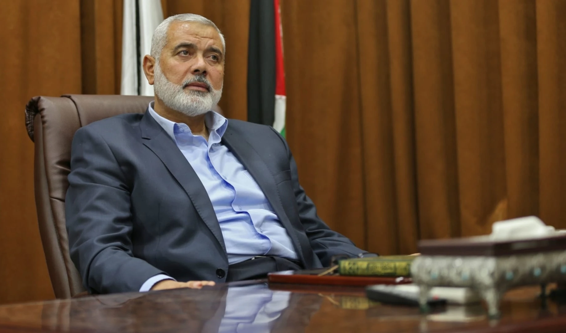 Jefe del Buró Político de Hamas, Ismail Haniyeh. Jefe del Buró Político de Hamas, Ismail Haniyeh.