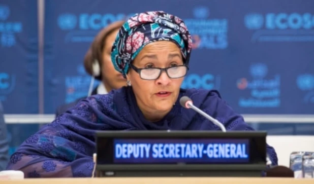 La vicesecretaria general de las Naciones Unidas, Amina Mohammed.