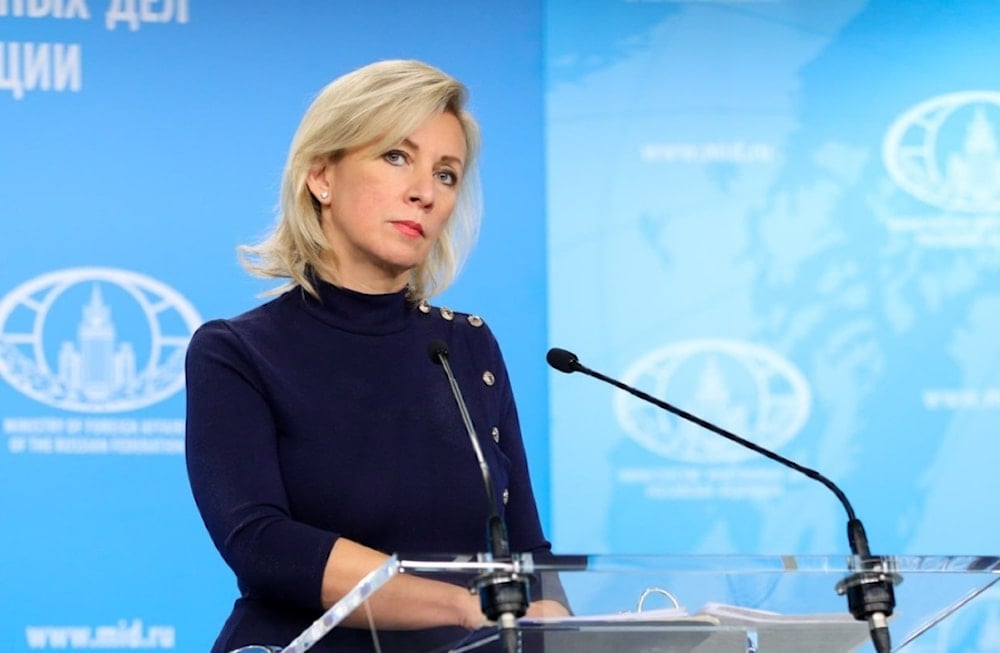 Portavoz del Ministerio de Asuntos Exteriores de Rusia, María Zakharova.