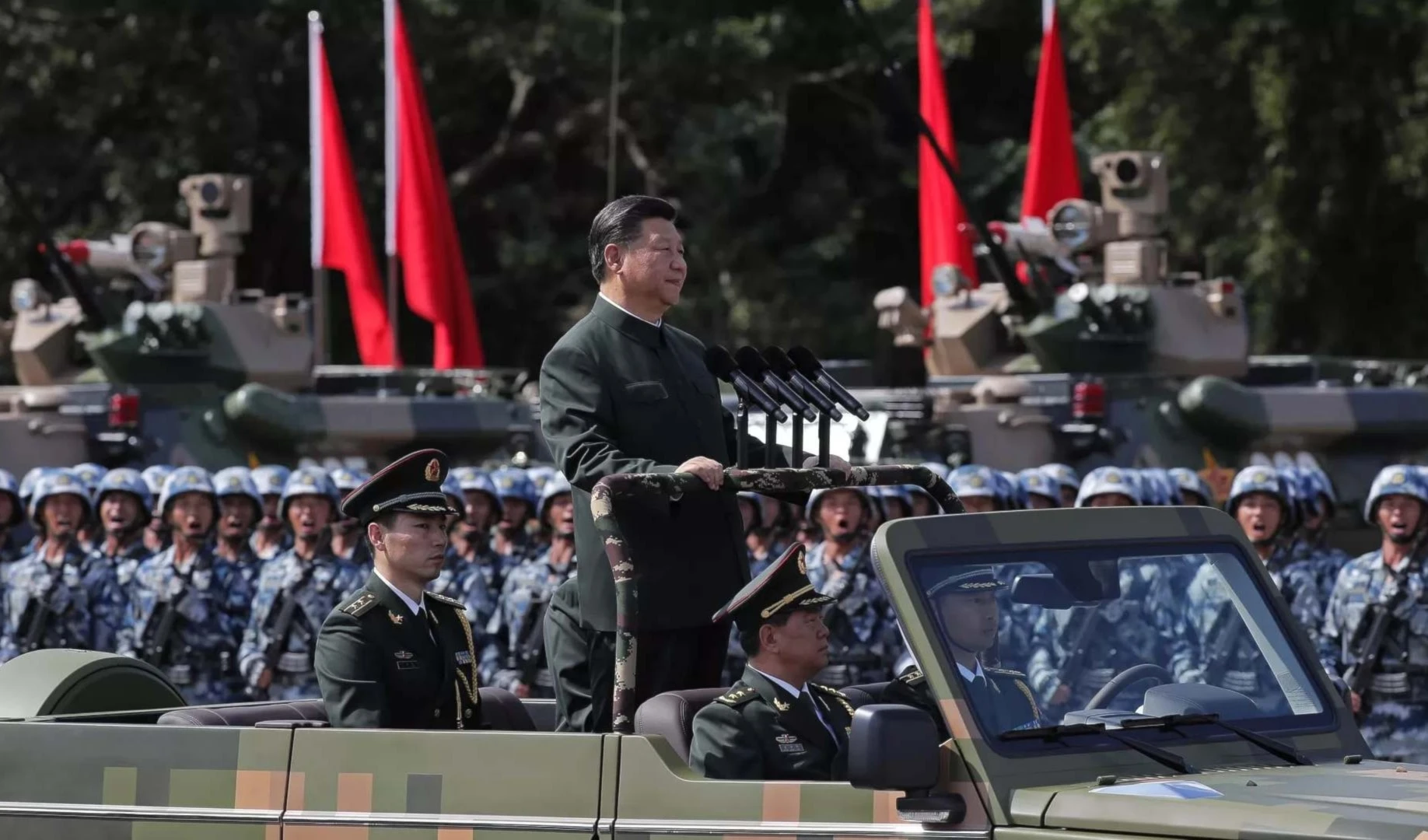 El presidente de China, Xi Jinping, durante un desfile militar en Beijing. El presidente de China, Xi Jinping, durante un desfile militar en Beijing.