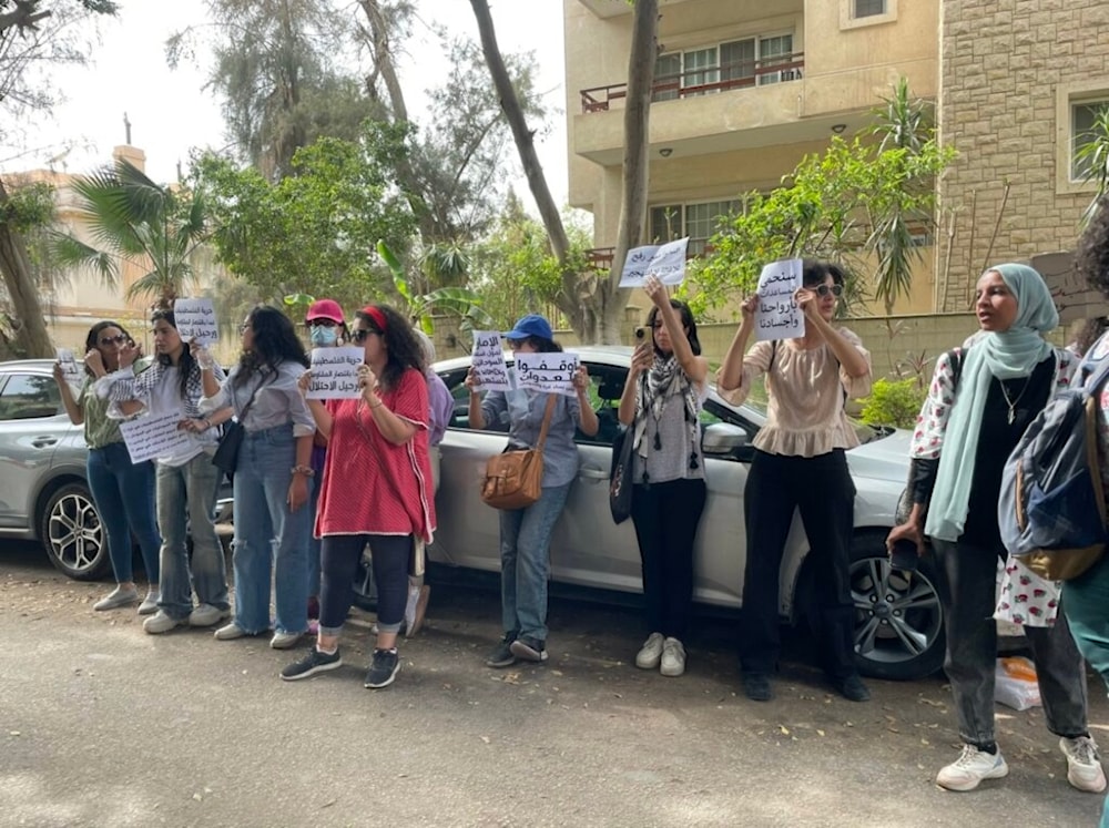 Corriente Nasserista condena detenciónes en un acto de apoyo a Gaza
