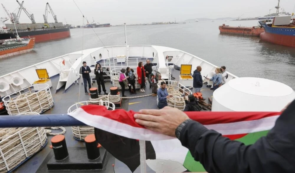 El barco Adkeniz el pasado 23 de abril.