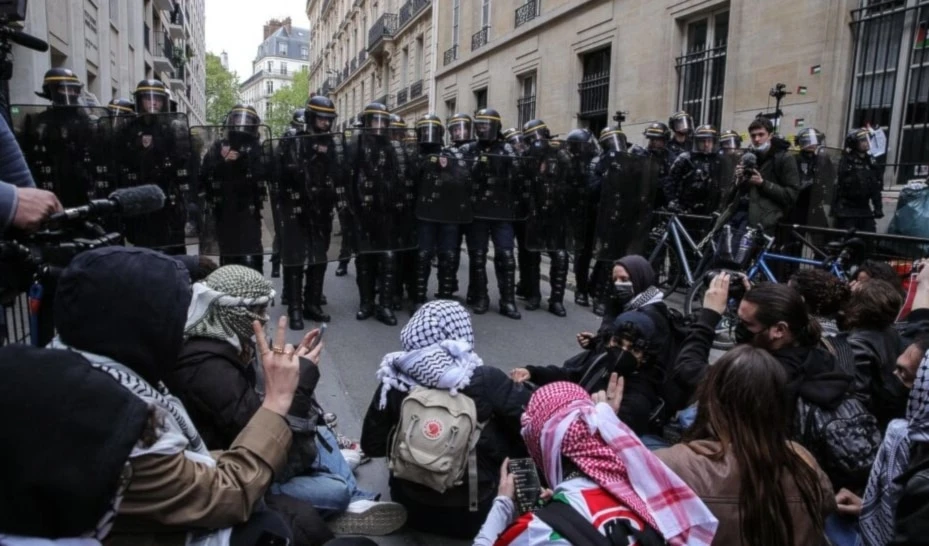 Universidades francesas son testigos de condena a la guerra en Gaza