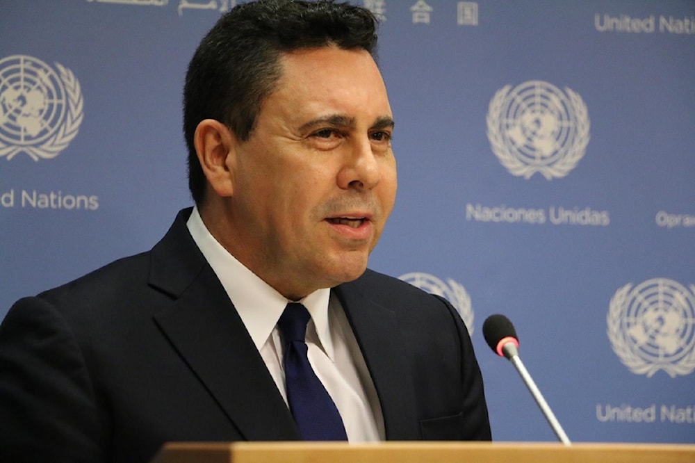 El representante permanente de Venezuela ante Naciones Unidas, Samuel Moncada.