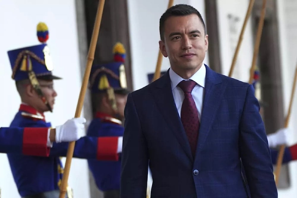 El presidente de Ecuador, Daniel Noboa.