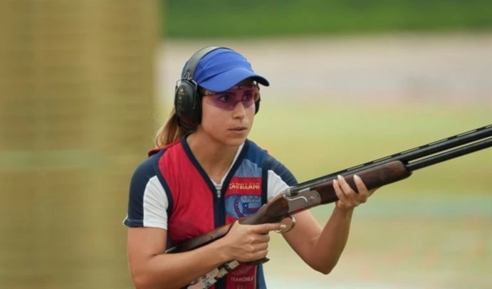 Chilena Crovetto gana skeet en preolímpico de Qatar. Chilena Crovetto gana skeet en preolímpico de Qatar.