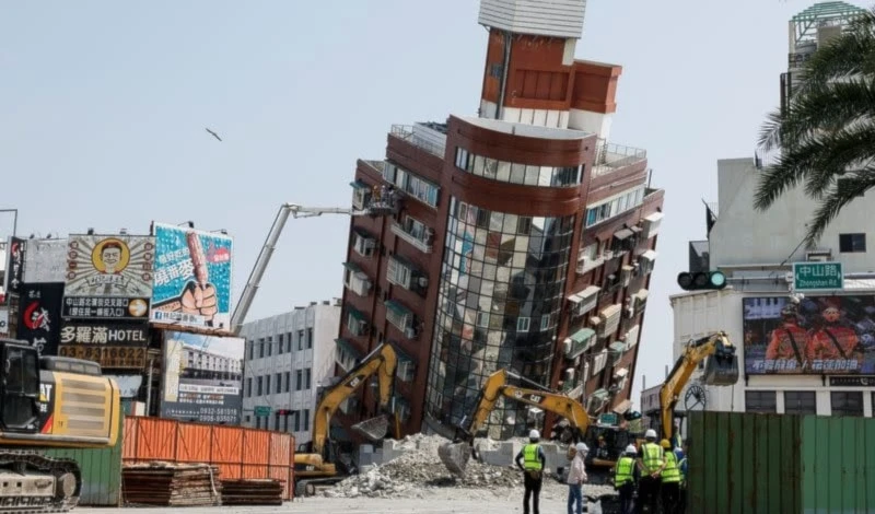 Terremoto deja muerte y destrucción en Taiwán. Foto: Reuters. Terremoto deja muerte y destrucción en Taiwán. Foto: Reuters.