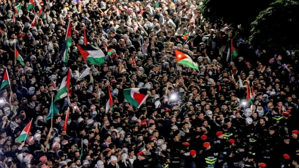 Manifestantes en Jordania exigieron cortar relaciones con 