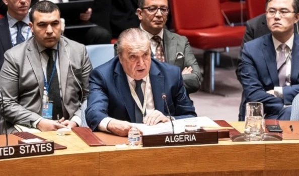 El representante permanente de Argelia ante las Naciones Unidas, Amar Ben Jame.