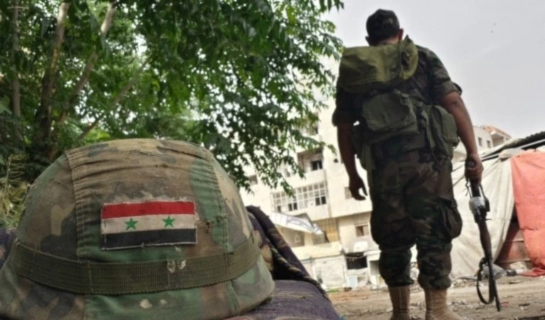 Fuerzas del Ejército sirio.