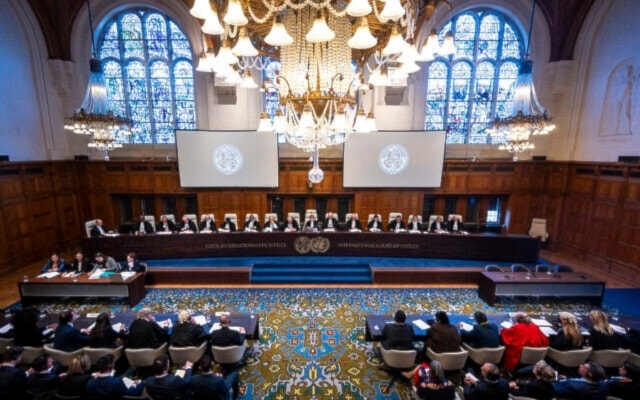 Sesión de la Corte Internacional de Justicia de La Haya, Paises Bajos.