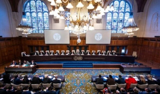 Sesión de la Corte Internacional de Justicia de La Haya, Paises Bajos.