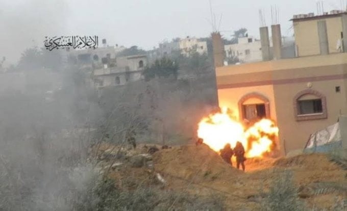 Resistencia palestina ataca con misiles fuerzas israelíes en Gaza.